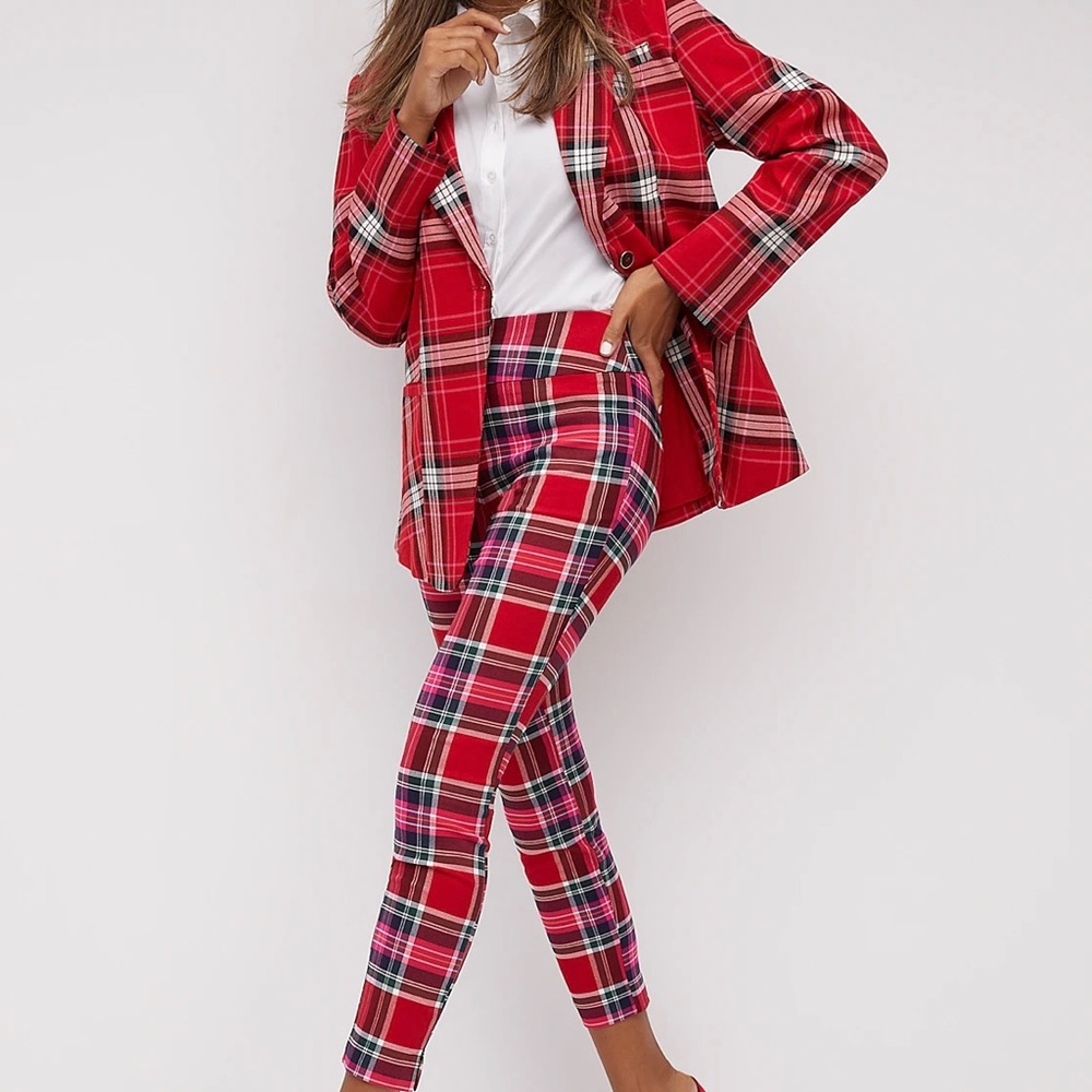 Skinny Casual Plaid Leggings